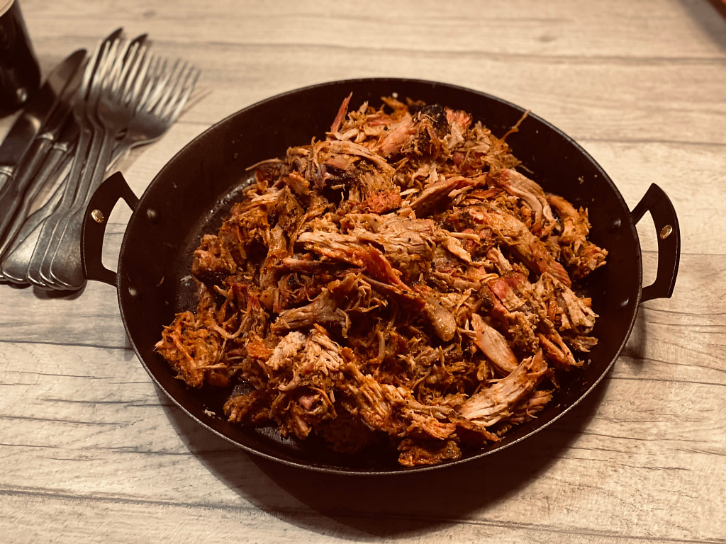 Irresistible Smoked BBQ Pulled Pork Serves 8